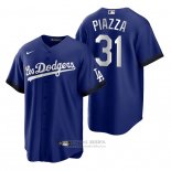 Camiseta Beisbol Hombre Los Angeles Dodgers Mike Piazza 2021 City Connect Replica Azul