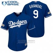 Camiseta Beisbol Hombre Los Angeles Dodgers Yasmani Grandal Cool Base Azul