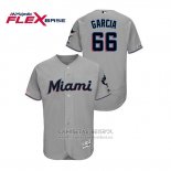 Camiseta Beisbol Hombre Miami Marlins Jarlin Garcia 150th Aniversario Patch 2019 Flex Base Gris