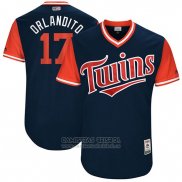 Camiseta Beisbol Hombre Minnesota Twins 2017 Little League World Series Jose Berrios Azul