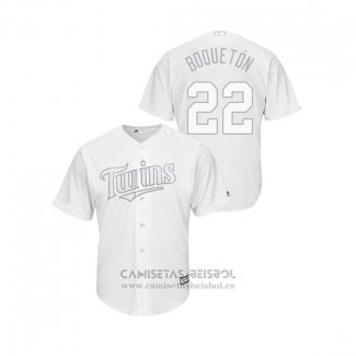 Camiseta Beisbol Hombre Minnesota Twins Miguel Sano 2019 Players Weekend Replica Blanco