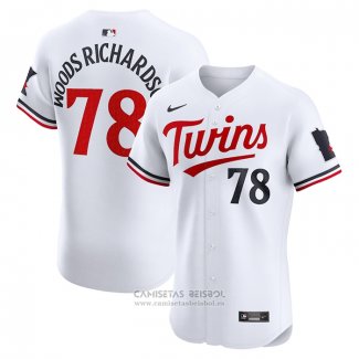 Camiseta Beisbol Hombre Minnesota Twins Simeon Woods Richardson Primera Elite Blanco