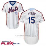 Camiseta Beisbol Hombre New York Mets 15 Tim Tebow Flex Base Blanco