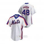 Camiseta Beisbol Hombre New York Mets Jacob Degrom Cooperstown Collection Primera Blanco