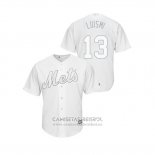 Camiseta Beisbol Hombre New York Mets Luis Guillorme 2019 Players Weekend Replica Blanco