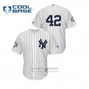 Camiseta Beisbol Hombre New York Yankees 2019 Jackie Robinson Day Cool Base Blanco