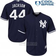 Camiseta Beisbol Hombre New York Yankees 44 Reggie Jackson Azul Alterno Cool Base