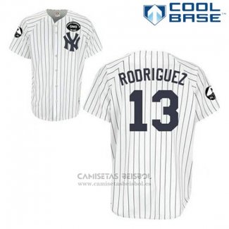 Camiseta Beisbol Hombre New York Yankees Alex Rodriguez 13 Blanco Gms The Boss Cool Base