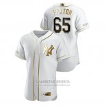 Camiseta Beisbol Hombre New York Yankees James Paxton Golden Edition Autentico Blanco