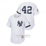 Camiseta Beisbol Hombre New York Yankees Mariano Rivera Cooperstown Collection 1999 Primera Blanco