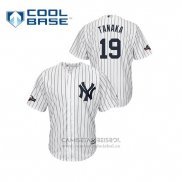 Camiseta Beisbol Hombre New York Yankees Masahiro Tanaka 2019 Postemporada Cool Base Blanco