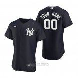 Camiseta Beisbol Hombre New York Yankees Personalizada Autentico Alterno 2020 Azul