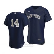 Camiseta Beisbol Hombre New York Yankees Tyler Wade Autentico Alterno Azul