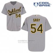 Camiseta Beisbol Hombre Oakland Athletics Sonny Gray 54 Gris Cool Base