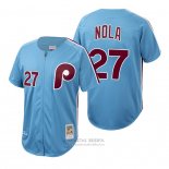 Camiseta Beisbol Hombre Philadelphia Phillies Aaron Nola Autentico Cooperstown Collection Azul