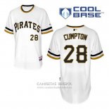 Camiseta Beisbol Hombre Pittsburgh Pirates Brandon Cumpton 28 Blanco Cool Base