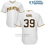 Camiseta Beisbol Hombre Pittsburgh Pirates Chad Kuhl Blanco Cool Base