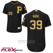 Camiseta Beisbol Hombre Pittsburgh Pirates Chad Kuhl Negro Flex Base Autentico Collection