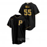 Camiseta Beisbol Hombre Pittsburgh Pirates Josh Bell Replica Alterno Negro