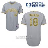 Camiseta Beisbol Hombre Pittsburgh Pirates Neil Walker 18 Gris Usmc Cool Base