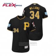 Camiseta Beisbol Hombre Pittsburgh Pirates Trevor Williams Flex Base Entrenamiento de Primavera 2019 Negro
