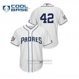 Camiseta Beisbol Hombre San Diego Padres 2019 Jackie Robinson Day Cool Base Blanco