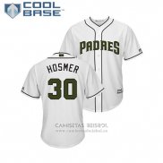 Camiseta Beisbol Hombre San Diego Padres Eric Hosmer 2018 Dia de los Caidos Cool Base Blanco