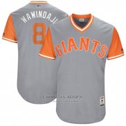 Camiseta Beisbol Hombre San Francisco Giants 2017 Little League World Series Hunter Pence Gris