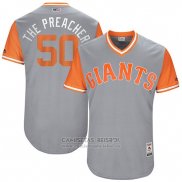 Camiseta Beisbol Hombre San Francisco Giants 2017 Little League World Series Ty Blach Gris