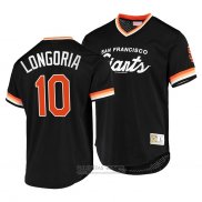 Camiseta Beisbol Hombre San Francisco Giants Evan Longoria Cooperstown Collection Script Fashion Negro