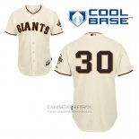 Camiseta Beisbol Hombre San Francisco Giants Orlando Cepeda 30 Crema Primera Cool Base