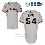 Camiseta Beisbol Hombre San Francisco Giants Sergio Romo 54 Gris Cool Base