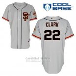 Camiseta Beisbol Hombre San Francisco Giants Will Clark 22 Gris Alterno Cool Base