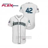 Camiseta Beisbol Hombre Seattle Mariners 2019 Jackie Robinson Day Flex Base Blanco