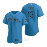 Camiseta Beisbol Hombre Seattle Mariners Abraham Toro Autentico Alterno Azul