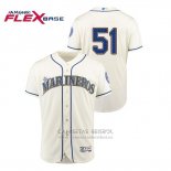 Camiseta Beisbol Hombre Seattle Mariners Ichiro Suzuki Hispanic Heritage Flex Base Crema