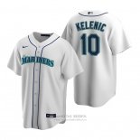Camiseta Beisbol Hombre Seattle Mariners Jarred Kelenic Replica Primera Blanco