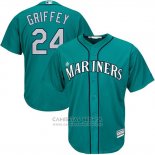 Camiseta Beisbol Hombre Seattle Mariners Ken Griffey Jr Crema Replica Jugador