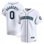 Camiseta Beisbol Hombre Seattle Mariners Sam Haggerty Primera Limited Blanco