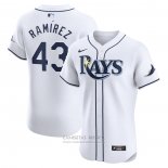 Camiseta Beisbol Hombre Tampa Bay Rays Harold Ramirez Primera Elite Blanco