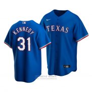 Camiseta Beisbol Hombre Texas Rangers Ian Kennedy Alterno Replica Azul