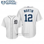 Camiseta Beisbol Hombre Tigers Leonys Martin Cool Base Primera Blanco