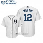 Camiseta Beisbol Hombre Tigers Leonys Martin Cool Base Primera Blanco