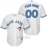 Camiseta Beisbol Hombre Toronto Blue Jays Personalizada Blanco