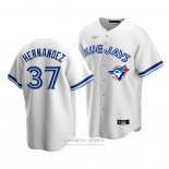 Camiseta Beisbol Hombre Toronto Blue Jays Teoscar Hernandez Cooperstown Collection Primera Blanco