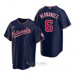 Camiseta Beisbol Hombre Washington Nationals Cesar Hernandez Replica Alterno Azul