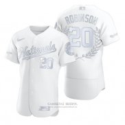 Camiseta Beisbol Hombre Washington Nationals Frank Robinson Award Collection Hall of Fame Blanco