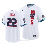 Camiseta Beisbol Hombre Washington Nationals Juan Soto 2021 All Star Replica Blanco