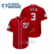Camiseta Beisbol Hombre Washington Nationals Michael A. Taylor 2019 Gold Program Cool Base Blanco