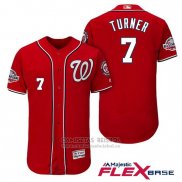Camiseta Beisbol Hombre Washington Nationals Trea Turner Scarlet 2018 All Star Alterno Flex Base